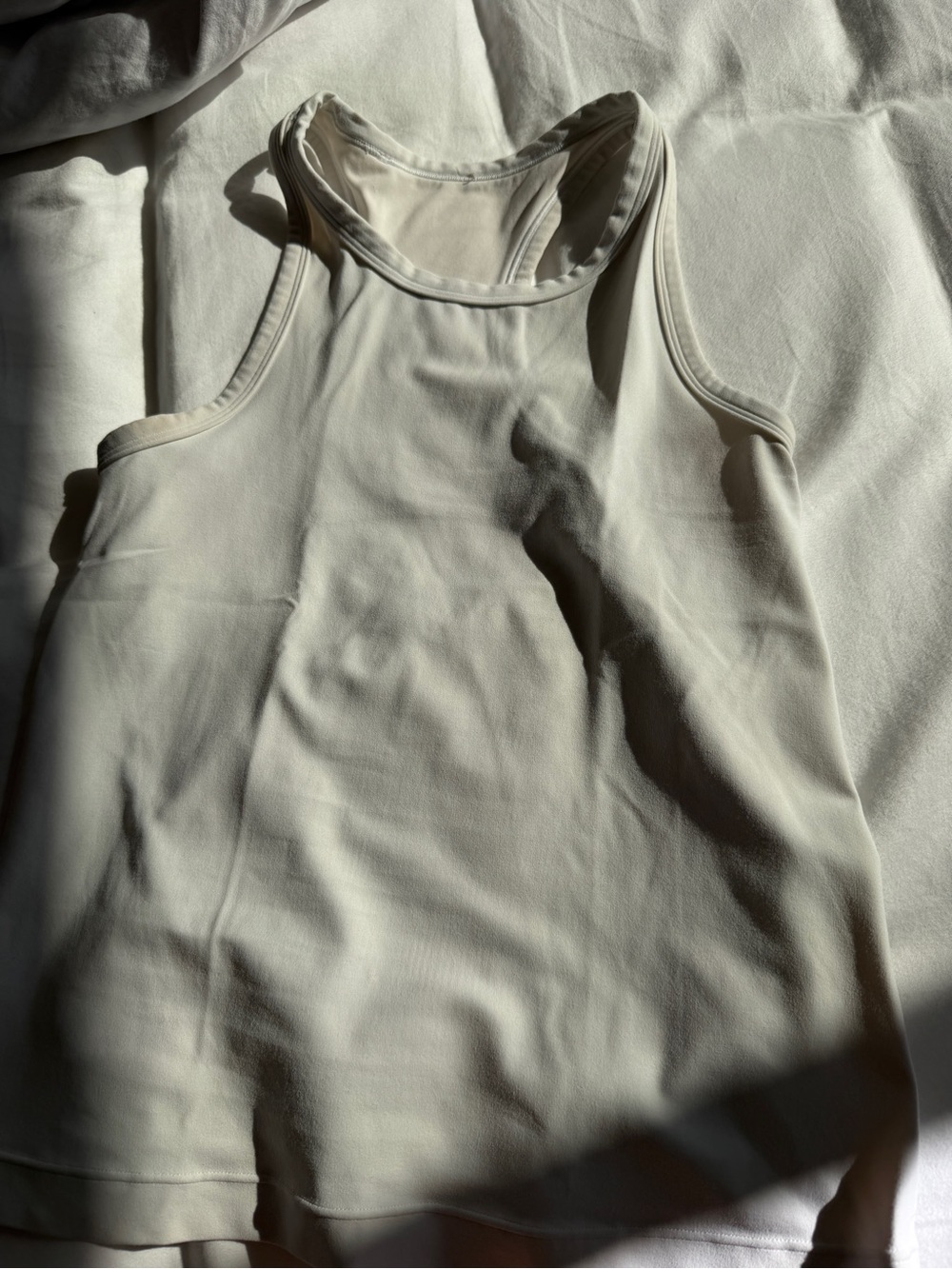 lululemon athletica Cream Racerback Tank